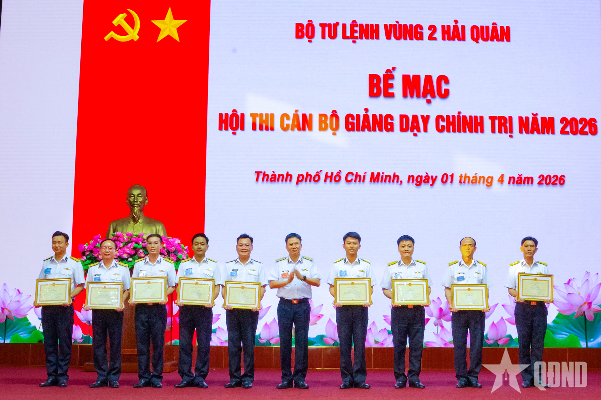 Vùng 2 Hải quân bế mạc Hội thi cán bộ giảng dạy chính trị năm 2026